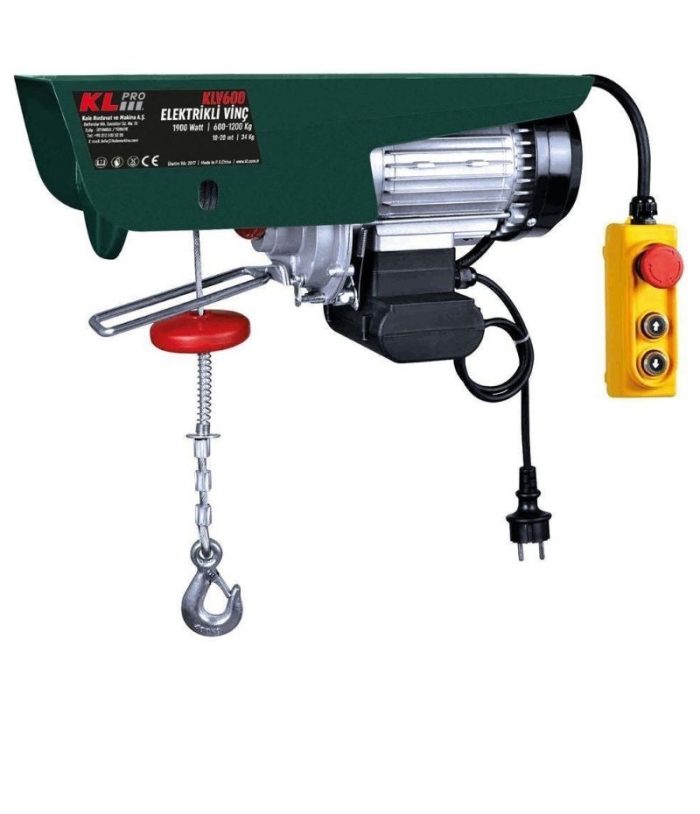 KLPRO KLV600 1800Watt 600/1200Kg Elektrikli Vinç - Vinç - Görsel 1