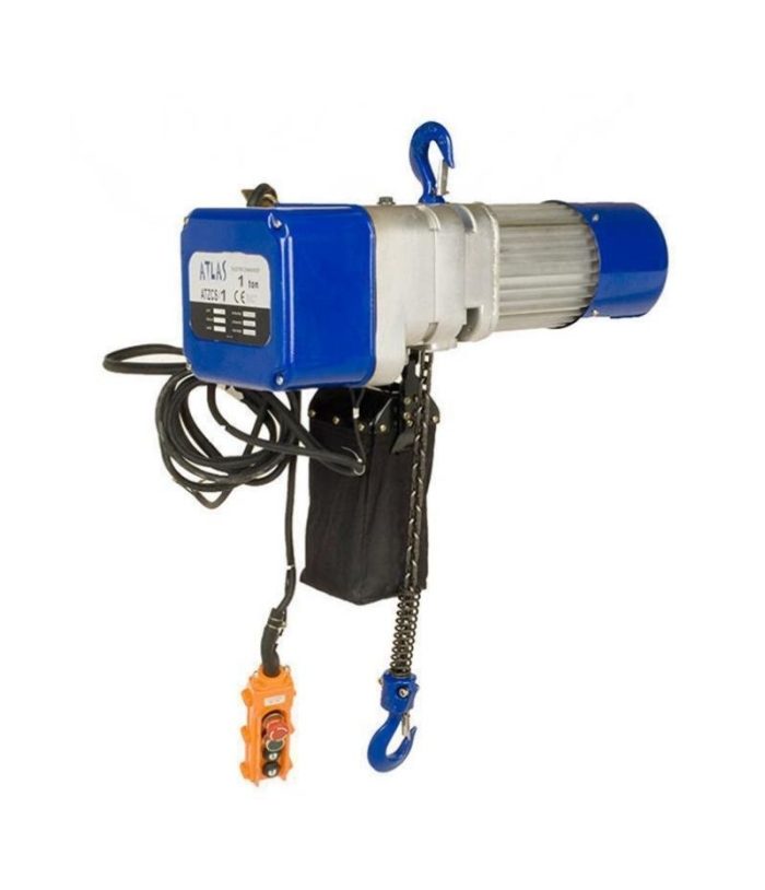 ATLAS ATZCS1 Elektrikli Zincirli Vinç, Sıvı Yağlı,Trifaze 380Volt, 1 ton - Vinç - Görsel 1