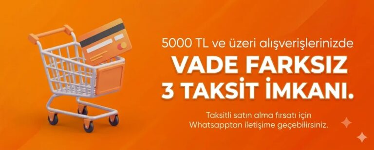 Tum kartlara pesin fiyatina 3 taksit